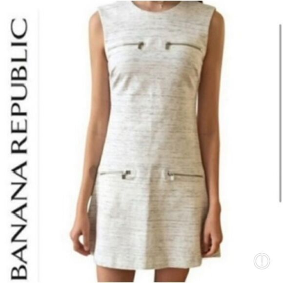 #137 BANANA REPUBLIC Stretch Sleeveless Summer Dress - Picture 1 of 6